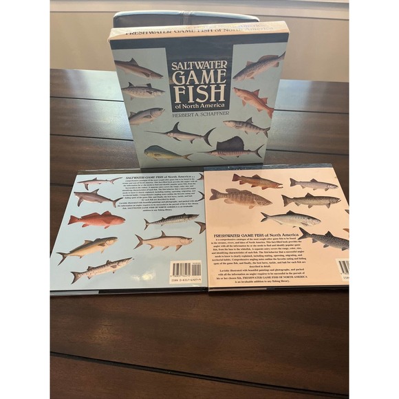 Salt Water Game Fish of North America by H.Schaffner Lot Of 2 Set - Picture 7 of 7